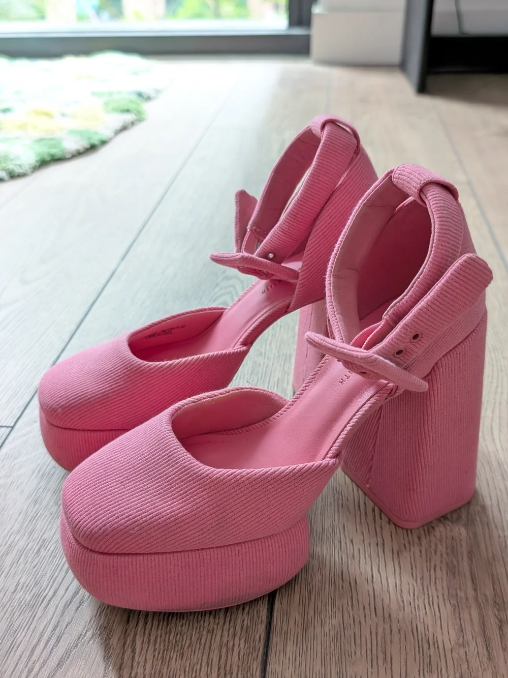 Charles & Keith Pink Platform Heels